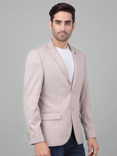 Image of Cantabil Checkered Full Sleeves Notch Lapel Casual Blazer for Men | Casual Blazer for Men | Men Blazer for Casual | Blazer for Men Casual (P MBZC00055)