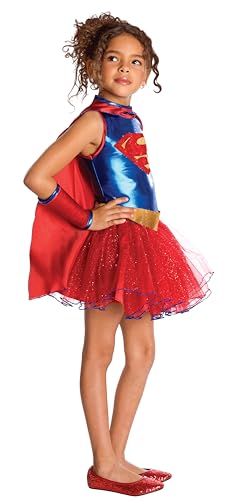 Rubie's Official DC Supergirl Tutu Girls Costume, Kids Fancy Dress Super Hero
