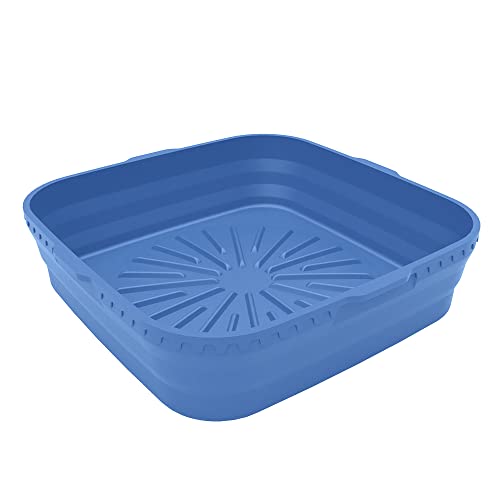 Panier de cuisson carré en silicone réutilisable et pliable : lot épais