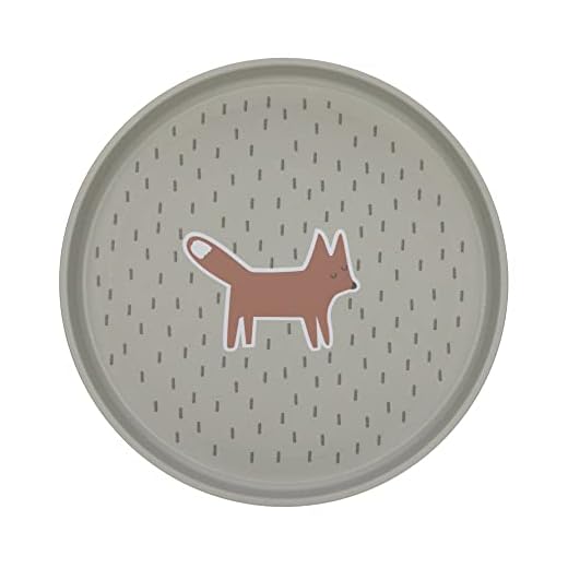 LÄSSIG Kinder Teller ohne Melamin, BPA-frei, für Spülmaschine und Mikrowelle/Plate Little Forest Fox