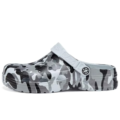 Image of Kids Boys&Girls Black Camouflage Clogs Children's Beach Shoes Classic Marbled Tie Dye Clog Little Kid