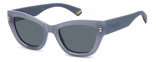 Polaroid Lunettes de Soleil PLD 6237/S/X bleu polarisé pour femme taille 52