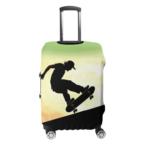 Skateboard Suitcase Covers Luggage Protector - Travel Elastic Baggage Case Protective, Washable Anti-scratch Large Suit Case Cover for Suitcases Fits 19-32 Inch Luggages XL4