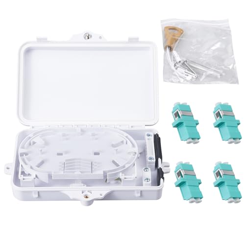 Boîte de distribution étanche IP65 avec 4 adaptateurs LC OM3