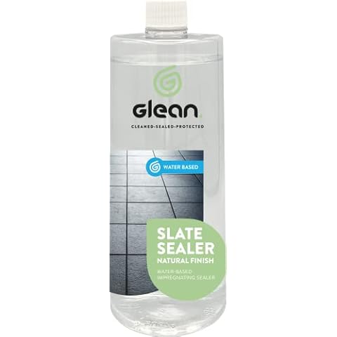GLEAN Slate Sealer - Premium Grade Water Based Impregnating Sealer - Natural Finish - 1 Litre Cover