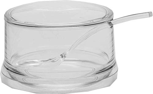 Pote Açúcar e Colher Kenya Transparente Acrílico