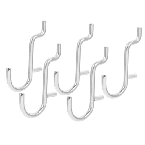 TIDTALEO Pegboard Display Hooks 20 Pack Metal Hooks for Tools Keys Wall Organizer Storage