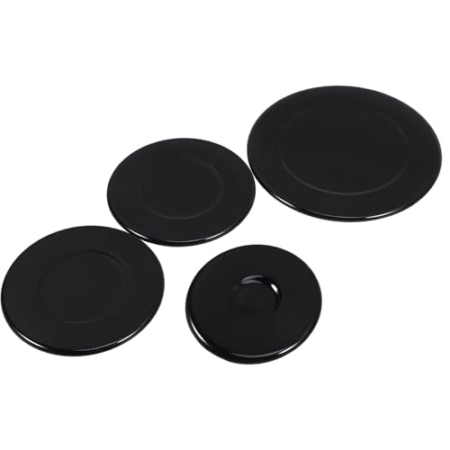 FOYTOKI Kit de 4 Tapas para Fogones Gas Cocina en Aluminio y Hierro, Ligeras Calentamiento Uniforme para Hornillo Gas y Estufas Domésticas