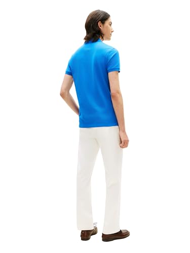 Image of Tommy Hilfiger Men's Short Sleeve Polo Shirts in Slim Fit with Stretch and Organic Pique Cotton