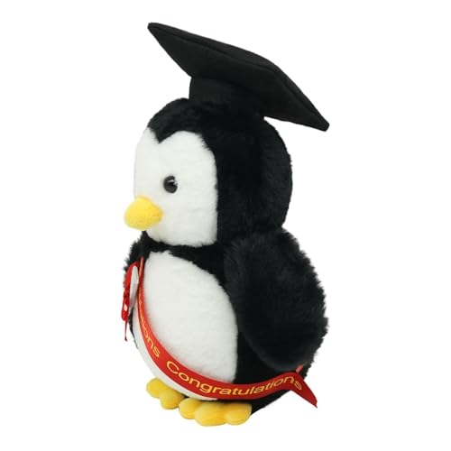 Peluche pingouin mignon tenue de diplômé déco chambre