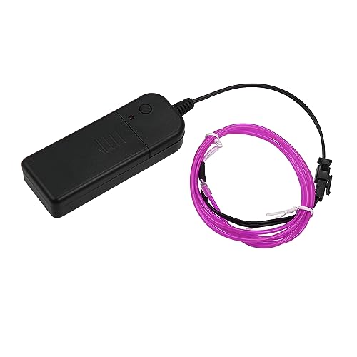 Tira de alambre de neón EL morado X AUTOHAUX de 1 metro para iluminación interior de coche