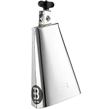 Idiophone - This percussion instrument in a trapezoidal shape is played with a wooden mallet Big Mouth - The opening of this cowbell is larger, which produces a louder, more resonant, and deeper sound With Mount - Due to the holder attached to the ha...