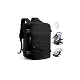 SZLX Zaino Ryanair 40x30x20 Sottovuoto Zaino da Viaggio 40x20x25 Ryanair Wizzair Donna da escursionismo impermeabile Zaino Casual Laptop da 14 Pollici con porta di ricarica USB Scomparto per Scarpe