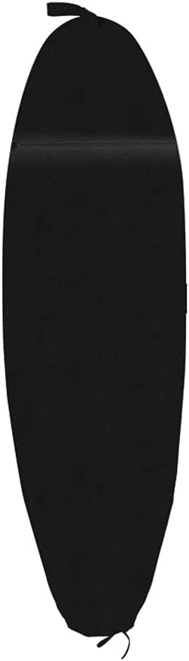 Ykybhx Surfboard Sock Cover Lightweight Protective Case with Drawstring for Surf Board Sealing Waterproof Dust Proof Storage Bag Surf board for Shortboard Fishboard Longboard Funboard,Black 116cmx28cm