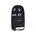 HYXUAN Car Replacement Key Fob Shell Case Black M3N-40821302 Compatible with Grand Cherokee 2014-2018 Compass 2017-2018 Renegade 2016-2018