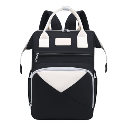 Diaper Bag Multifunctional Baby Backpack Extension Multifunction Travel Backpack Maternity Bag (Black)