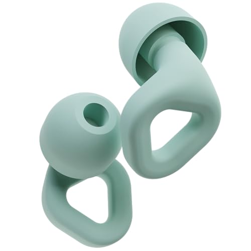Zenz Unwind Ear Plugs for Sleeping Noise Reduction – Soft Silicone Reusable Earplugs for Sleep, Focus & Work – 28dB Noise Reduction with Storage Case – XS/S/M/L Eartips (Dew Mint, One Size)