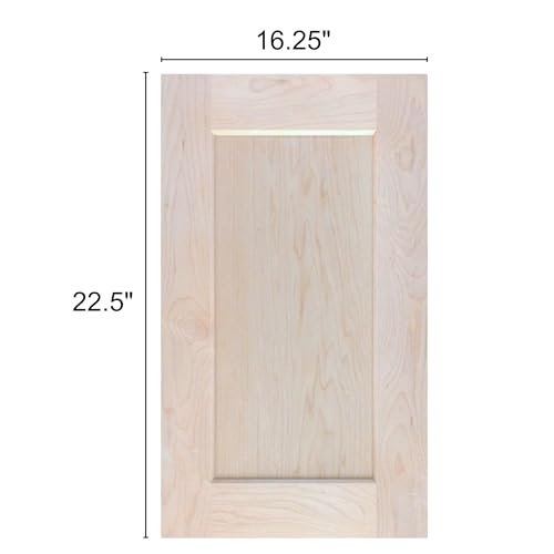 image for ONESTOCK Unfinished Maple Shaker Cabinet Door Front Replacement - 16.2