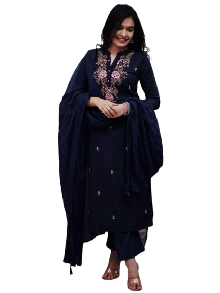 Embroidered Designer Kurta Set for Women - Stylish Kurta Set for Modern Ethnic Wear Perfect for Festive Celebrations and Elegant Party Attire-image-11