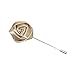 Argositment Wedding Small Rose Boutonniere for Men's Suit Handmade Lapel Pin Flower (Pkg of 15 Color)