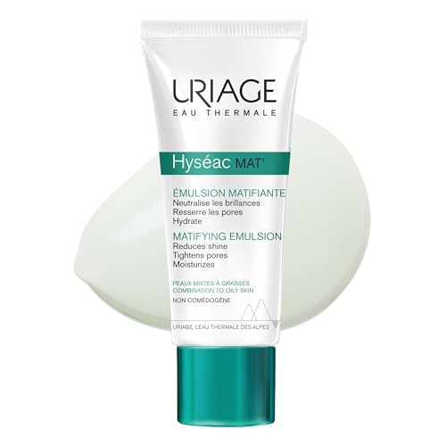 Piel Grasa O Con Imperfecciones, Drugstore Uriage Hyseac Crema Facial Emulsión Matificante 40ml - Emulsión fluida-ligera, con efecto mate-aterciopelado - Para pieles mixtas a grasas - Controla los...
