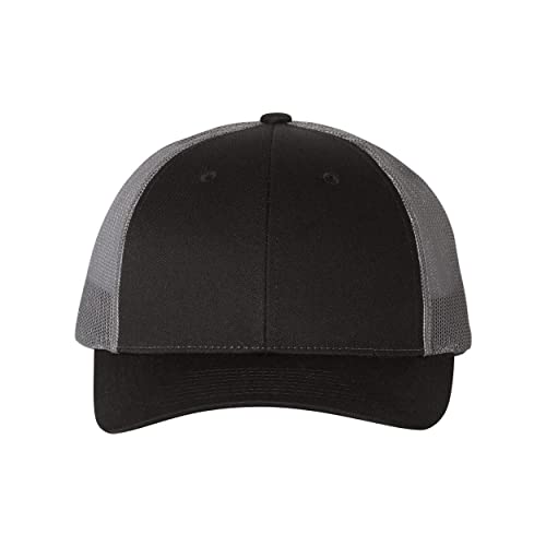 Richardson Low Profile Trucker Cap w/THP Hat Brush | M/L | Charcoal/Black