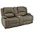 RecPro Charles 67" Powered Double RV Wall Hugger Recliner Sofa RV Loveseat from RecPro