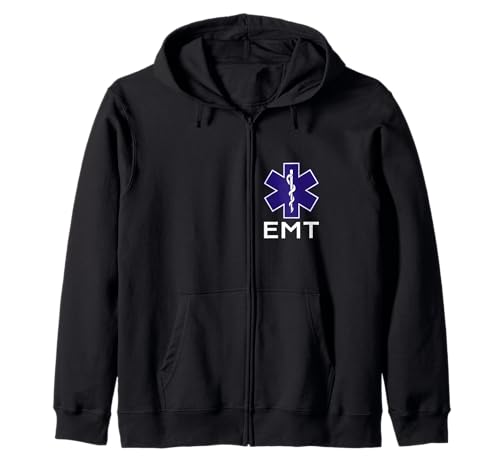 EMT Uniforme Técnico Médico de Emergencia Frente Y P Sudadera con Capucha
