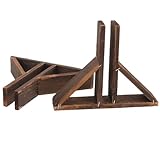 Alipis 2 Stück Holz Zaunstützen aus Robustem Holz mit Befestigungslöchern Zaunfuß für Gartenzaun Stabiles Zaunzubehör für Außenbereich