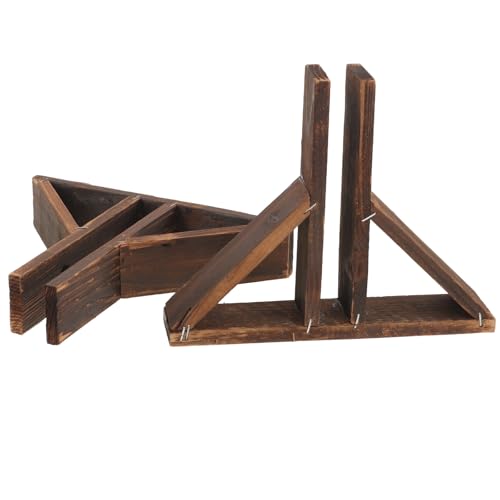 Alipis 2 Stück Holz Zaunstützen aus Robustem Holz mit Befestigungslöchern Zaunfuß für Gartenzaun Stabiles Zaunzubehör für Außenbereich