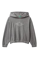 United Colors of Benetton Mädchen und Jungen Maglia C/CAPP. M/L 3uodc204x Kapuzenpullover, grau, 120 cm