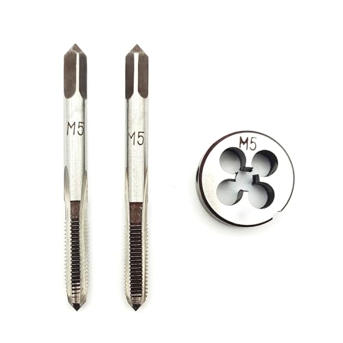 AtticZone M5 x 0.8 Metric Hand Thread Tap and Die Set, Right Hand