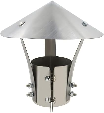 Chapeau De Pluie De Toit Couvercle De Cheminée En Acier Inoxydable Avec Couvercle Anti Oiseaux Pour 80 200mm Silver Pipe 98530478