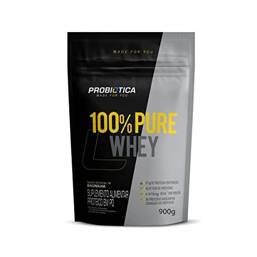 Probiótica 100% Pure Whey Nova Fórmula - 900G Refil Baunilha -