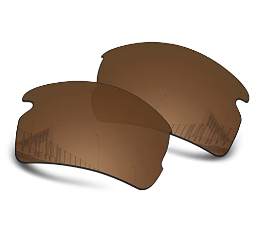 Image of Well-aimed Replacement Lenses Compatible with Oakley Flak 2.0 | Flak 2.0 XL Sunglasses - Brown Polarized