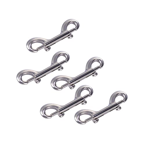 Zboravpix Doppelendiger Metallkarabinerhaken 5 Stück