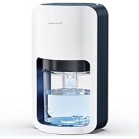 NAVIROX Deumidificatore 1200ml, Deumidificatore Portatile, Dehumidifier Spegnimento Automatico e Scongelamento, Desumidificatore Elettrico con LED a 7 colori