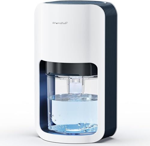 NAVIROX Deumidificatore 1200ml, Deumidificatore Casa Muffa, Deumidificatore Portatile, Dehumidifier Spegnimento