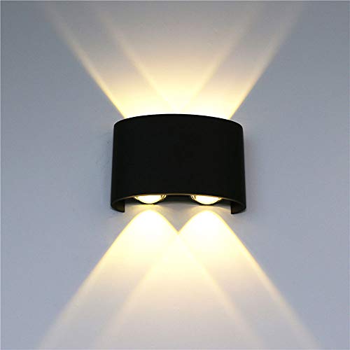 Applique murale LED étanche IP65 luminaire intérieur extérieur blanc chaud 4W