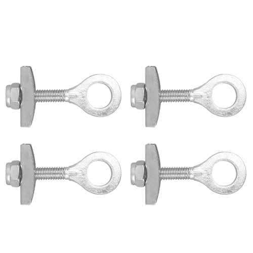Sosoport Tensor de Cadena Ajustable para Bicicleta Trasera 4 Piezas, Accesorio de Aleación de Acero para BMX y Ciclismo Urbano, Herramienta Tensora de Cadena para Bicicletas de