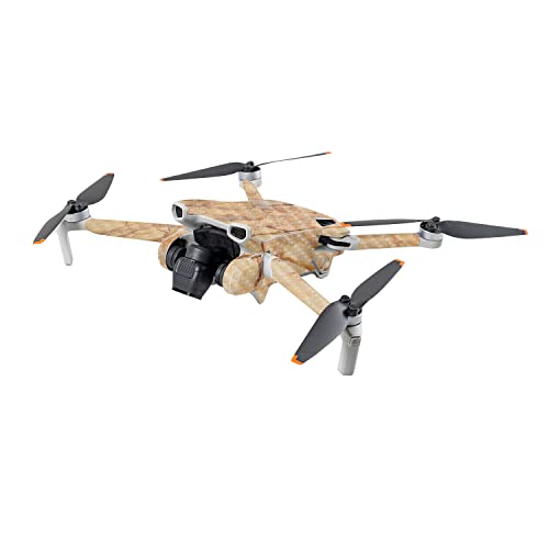 Image of MightySkins Carbon Fiber Skin Compatible with DJI Mini 3 - Amber Marble | Protective, Durable Textured Carbon Fiber Finish | Easy to Apply | Made in The USA