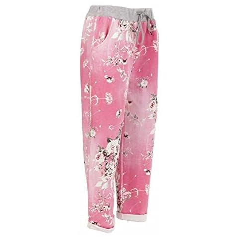 Candid Styles Women's Floral Denim Joggers Cover
