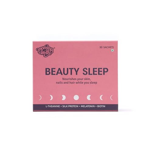 Image of Morning Fresh Sleep Aid - 30 Sachets with Melatonin, Biotin, Mulberry Leaf, Silk Protein - Enhance Skin, Hair, Nails - Natural, Non-Habit Forming - 1-Month Supply