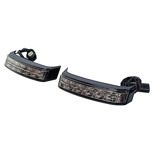 Luces traseras LED para alforjas, compatibles con Harley-Davidson 2014-2022, rojas con lente ahumado, impermeables miniatura 5