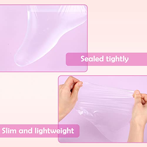 200Pcs Paraffin Wax Bath Liners - Plastic Socks For Moisturizing, Paraffin Baths Gloves For Hand Foot Covers Pedicure Bags For Feet Plastic Paraffin Bath Socks Hot Wax Therapy Booties Covers #TOP4