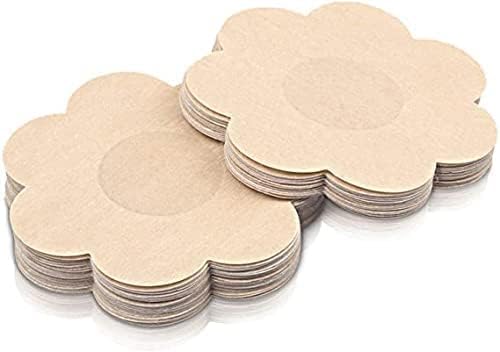 Women's Adhesive Nipple Covers, Disposable Breast Petal Pads, Invisible Skin-Friendly Stick-On Bra Inserts-image-24
