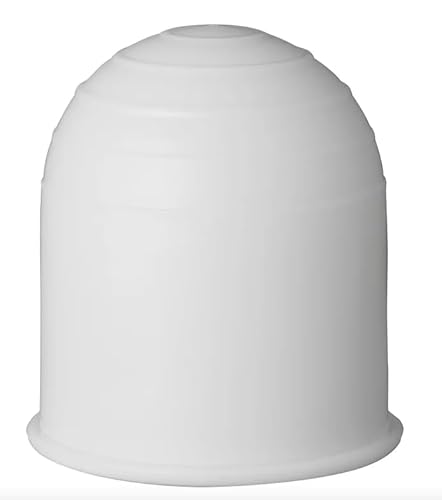 Anhängerkupplung Abdeckung, 50 mm Gummi/Kunststoff Anhängerkupplung Schutzkappe Anhängerkupplung Kugelkopf für Anhänger PKW LKW RV (Kappe weiß)