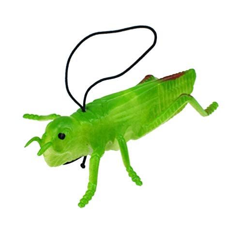 Toyvian 10Pcs Plastic Grasshoppers Insect Figures Toys Fake Bugs Green For Insect Themed Party Children #TOP3