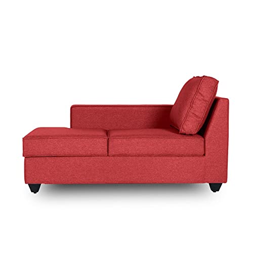 Image of Wakefit Sofa Set | 3 Year Warranty | Sofa 2 Seater, 2 Seater Sofa for Living Room, Wooden Sofa Set, Couch Sofa for Living Room, Sofa for Living Room - Napper(Omega : Red)