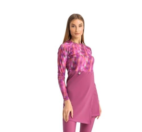 مايوه سباحة موشن ويف للنساء من ليبرا، XL، بينك هيز، مزيج النايلون